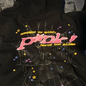 Black Kids Hoodie with Graphic Design